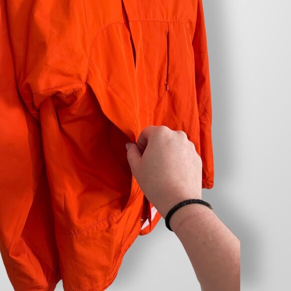 Polo Ralph Lauren Orange Windbreaker Jacket Petite Small - Picture 7 of 7